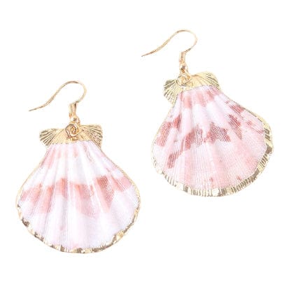 Orecchini Conchiglia Pecten Dorato