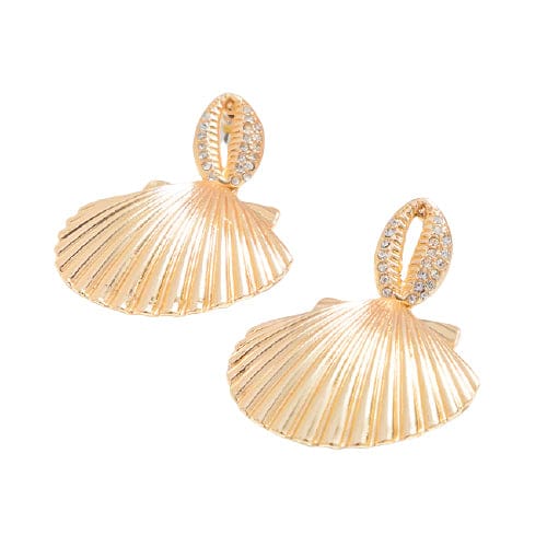 Orecchini Conchiglia St-Jaques & Strass