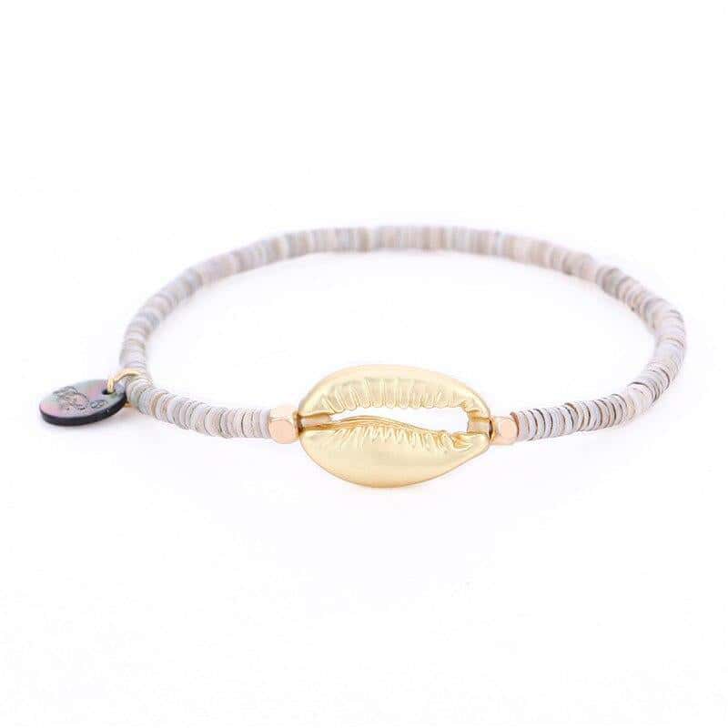 Bracciale Conchiglie Surfer Cauri (Dorato)