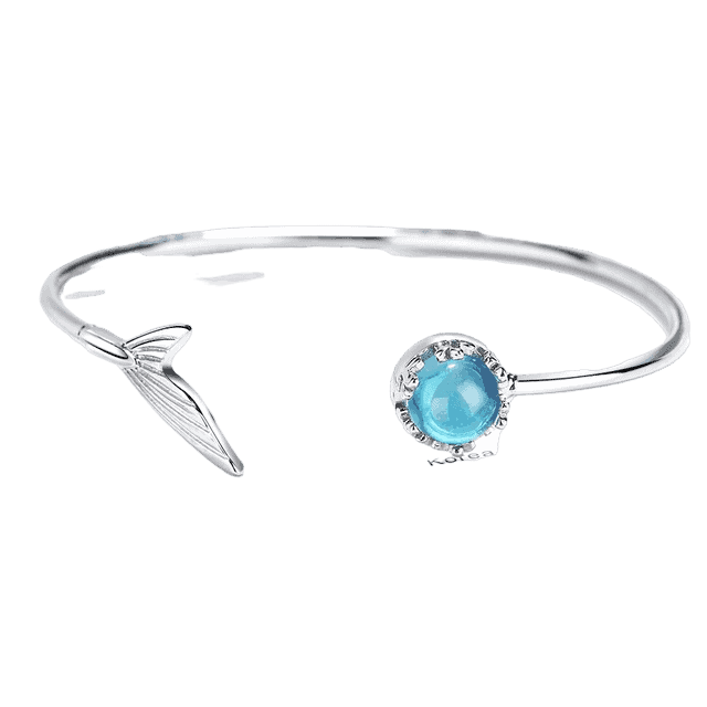 Bracciale Conchiglie Coda Di Sirena Argentata
