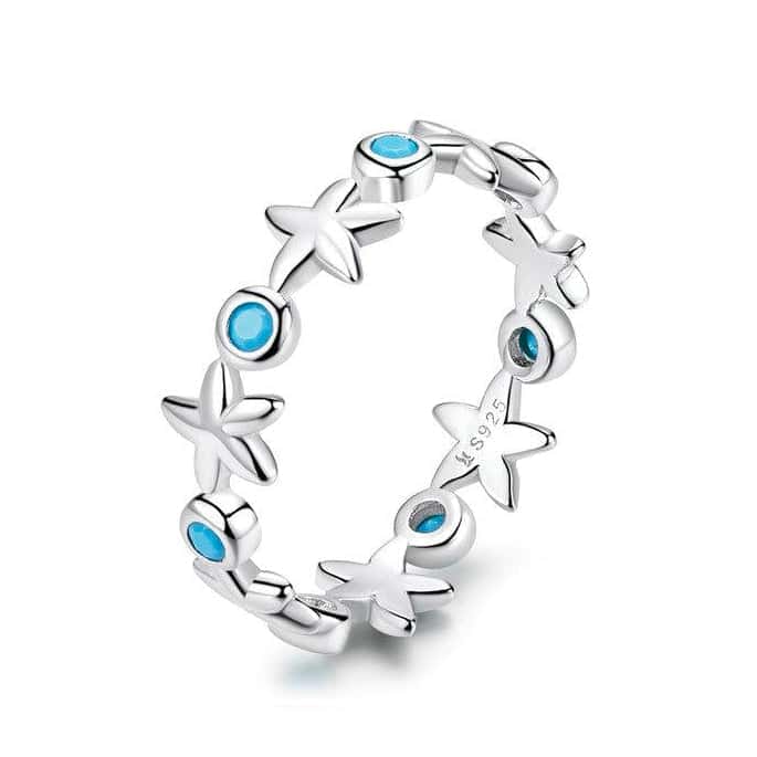 Anello Conchiglia Stella Marina (Argento 925)