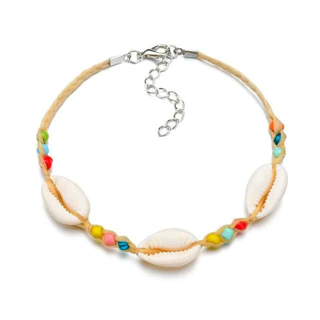 Bracciale Conchiglie Cauri E Perle Multicolori