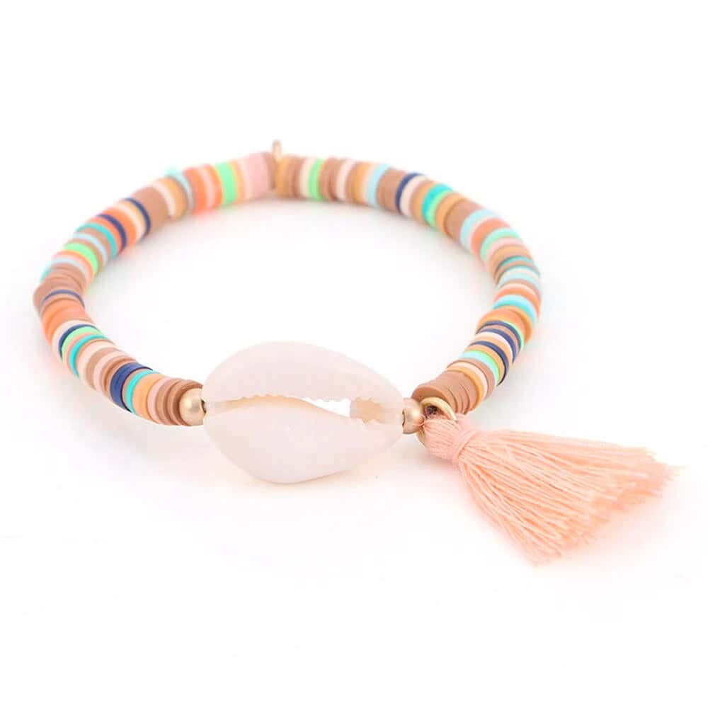 Bracciale Conchiglie Cauri Surfer Sabbia