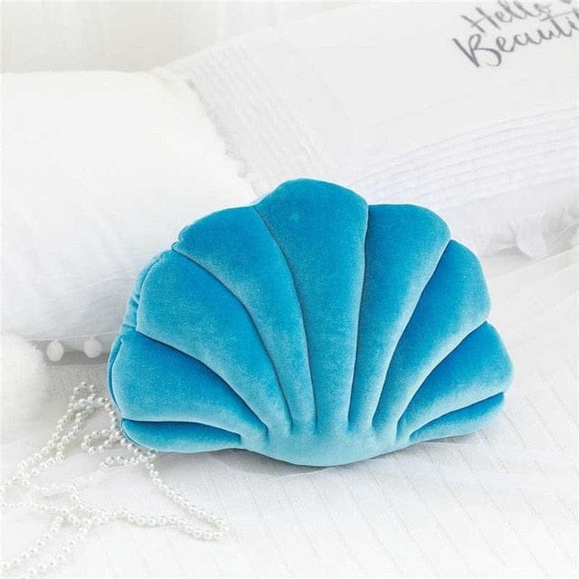 Cuscino Conchiglia Blu