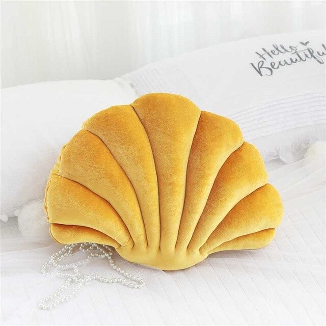 Cuscino Conchiglia Giallo