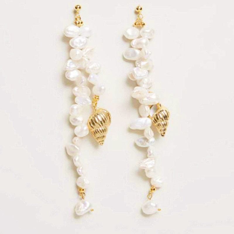 Orecchini Conchiglia Perle Barocche