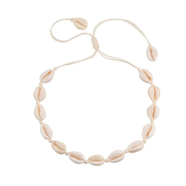 Collana Di Conchiglia Cauri Bianchi