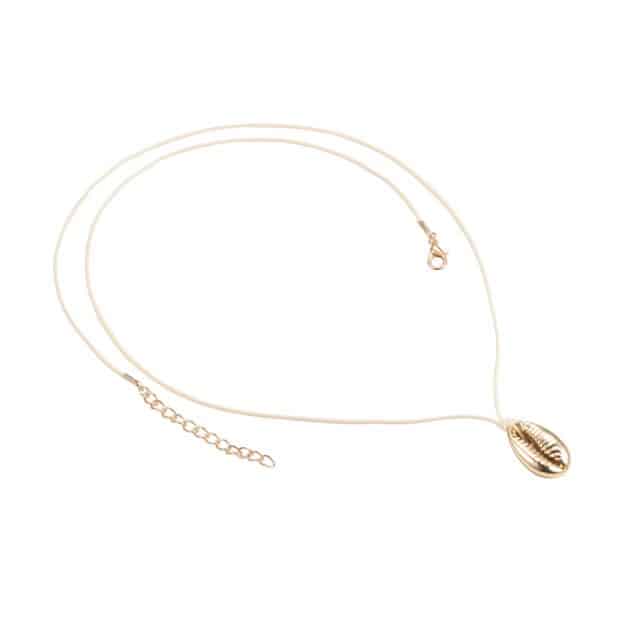Collana Di Conchiglia Cauri Dorati