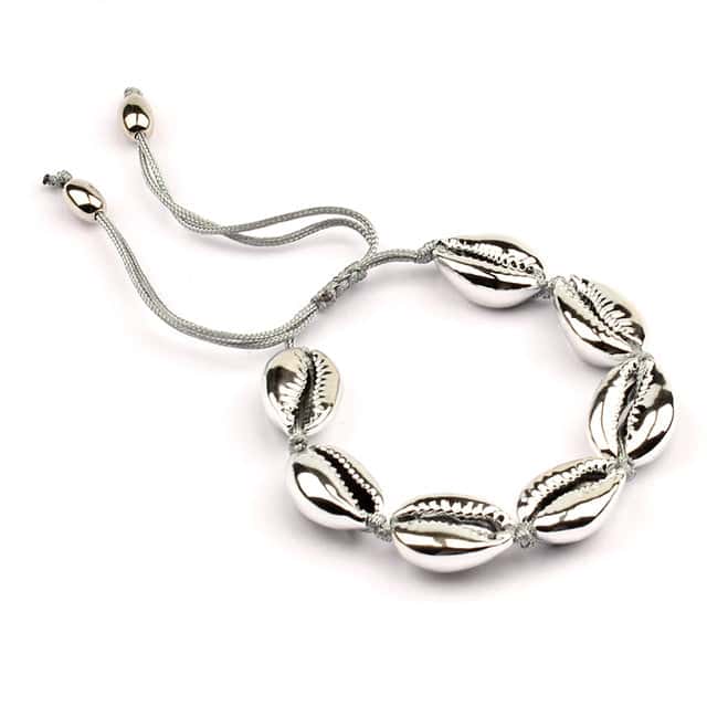 Bracciale Conchiglie Cauri Argentati