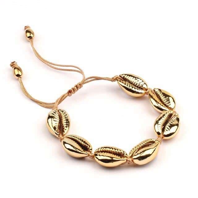 Bracciale Conchiglie Cauri Dorati