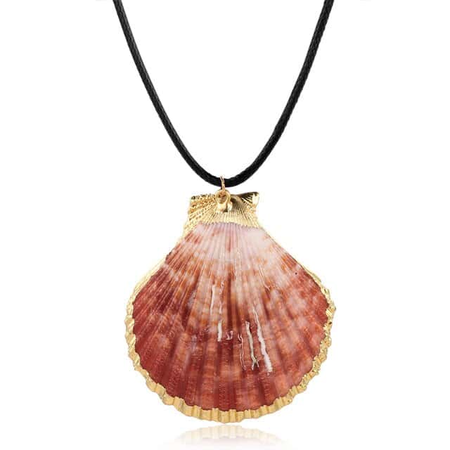 Ciondolo Conchiglia Pecten Rosso