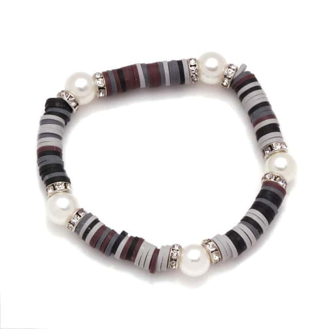 Bracciale Conchiglie Perle Nere