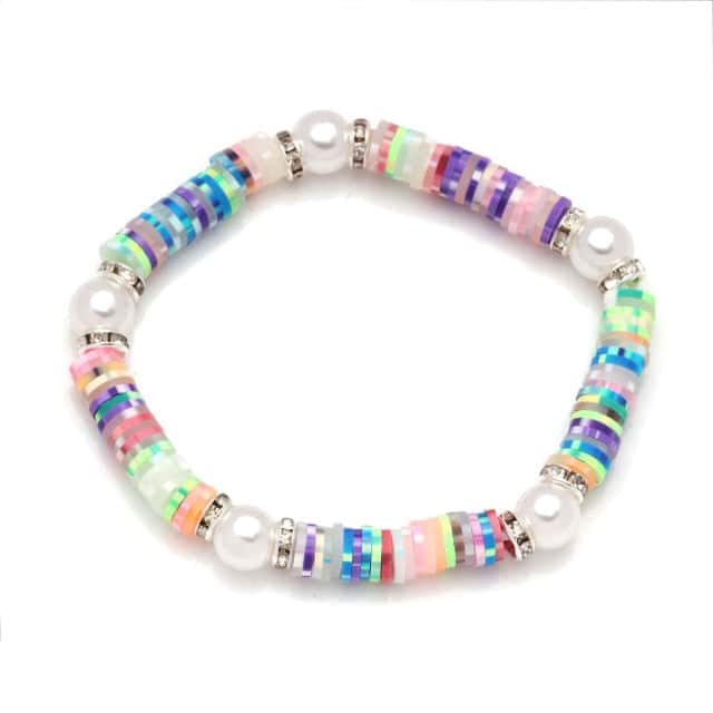 Bracciale Conchiglie Perle Arcobaleno