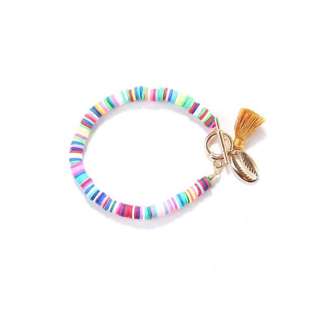 Bracciale Conchiglie Perle Piane Terra