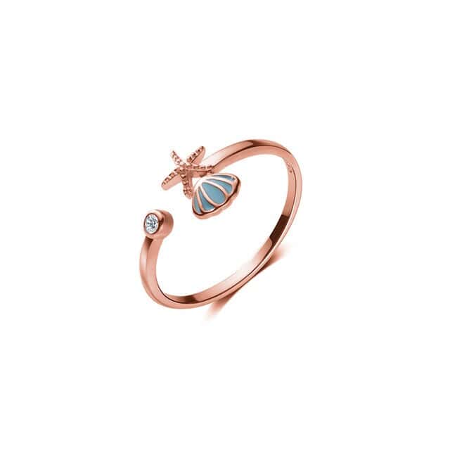 Anello Conchiglia Oro Rosa